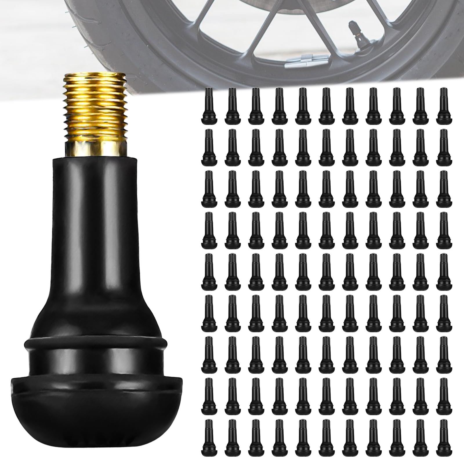 TR413 Valve Caoutchouc Valves Pneus Valve Dans Lot De 100