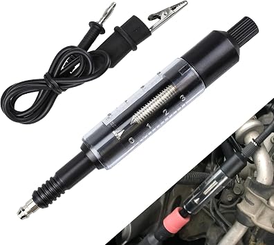 Wuyaoyao Car Spark Plug Tester, Adjustable Ignition Coil Tester Tool, Automotive Ignition System Diagnostic Tool, Engine Spark Detector Gauge Car Accessories for Motorcycle, SUV, Lawnmower