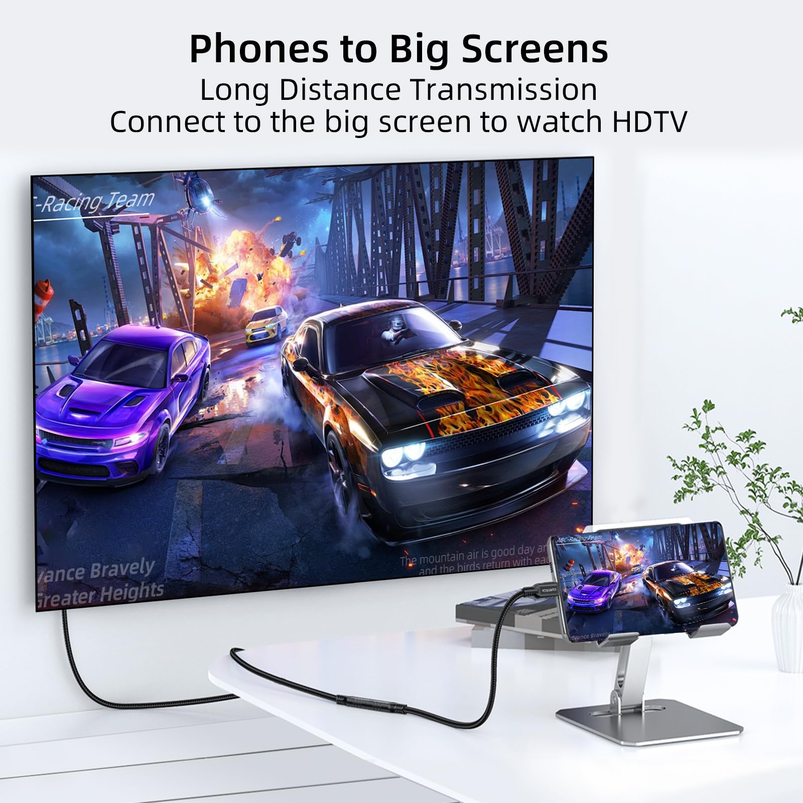 Cavo di prolunga USB C 3.2 da 20 Gbps, confezione da 2, ricarica rapida da 240 W 4K a 60 Hz, trasferimento dati 20 Gbps per Thunderbolt 4/3, per iPhone 15, iPad, Samsung Galaxy S24/S23, telefono,