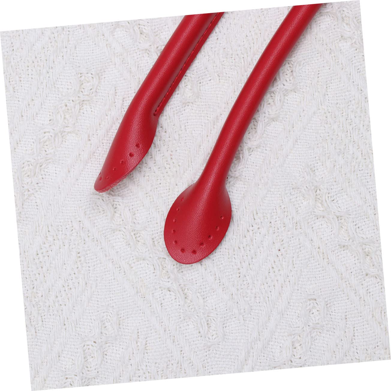 HOODANCOS 3piezas Correa De Bolsa De Cuero De Vaca De Asa De Mano Para Costura Accesorios De Reemplazo Para Bolsos Strap De Tote Atractivo Rojo