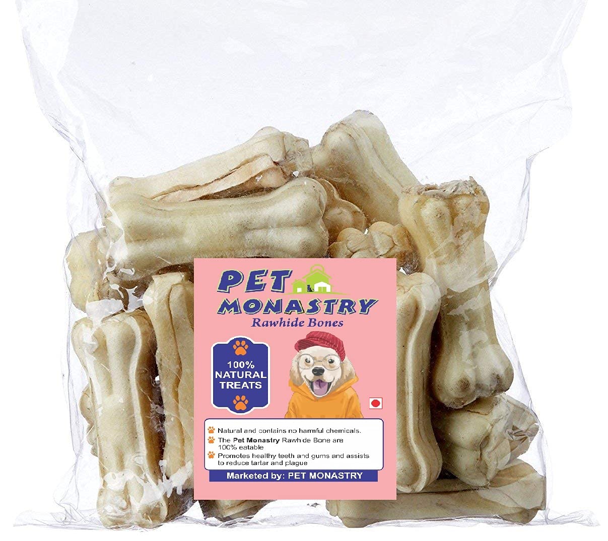 Pet Monastry 3 Inch 1 Kg Healthy Chew Treats Rawhide Dog Bones (3 Inch, 1 Kg) (B097ZM9C9P) Amazon Price History, Amazon Price Tracker