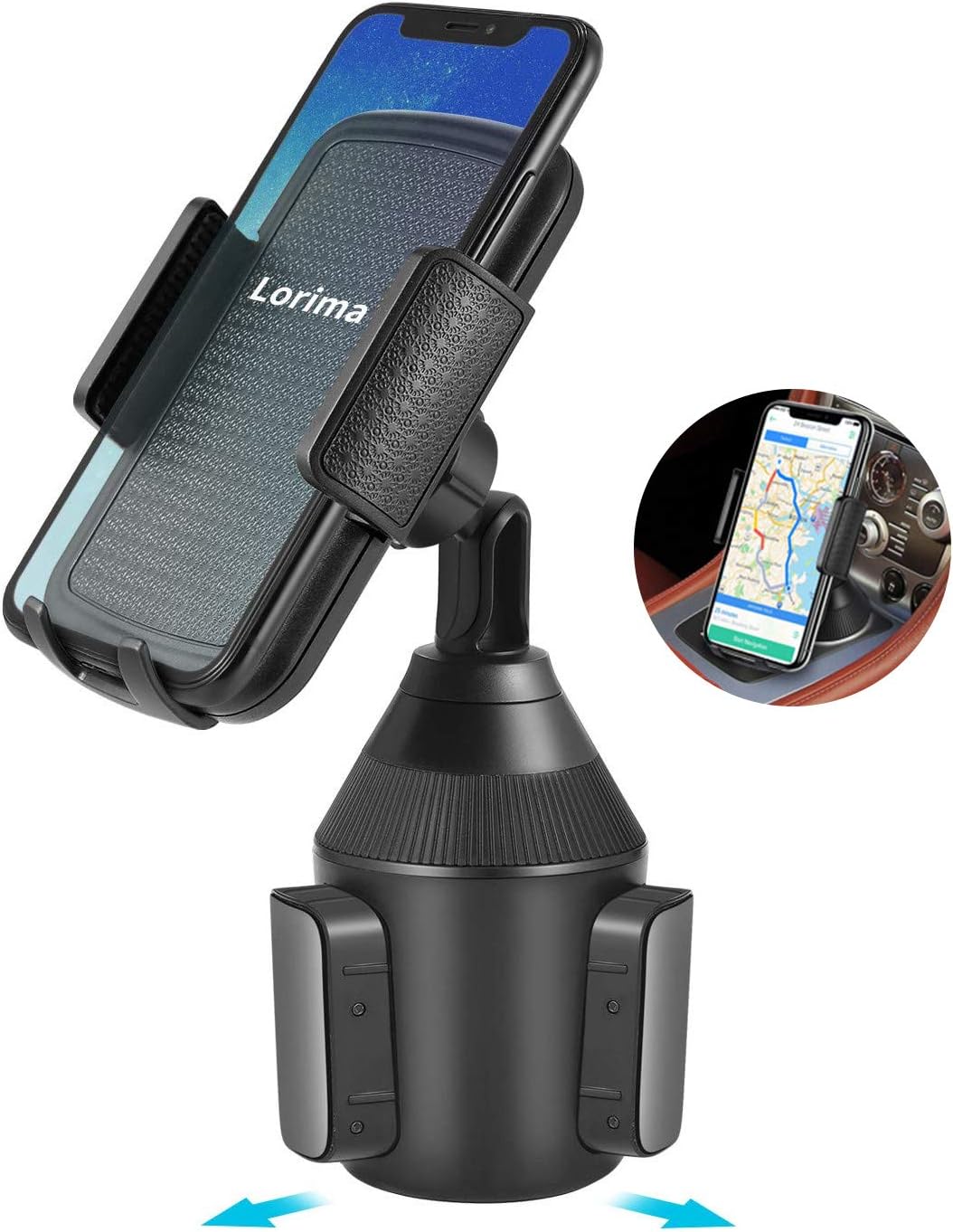 Lorima Cup Holder Phone Mount - Universal Adjustable Portable Car Cup Holder for Cell Phones…