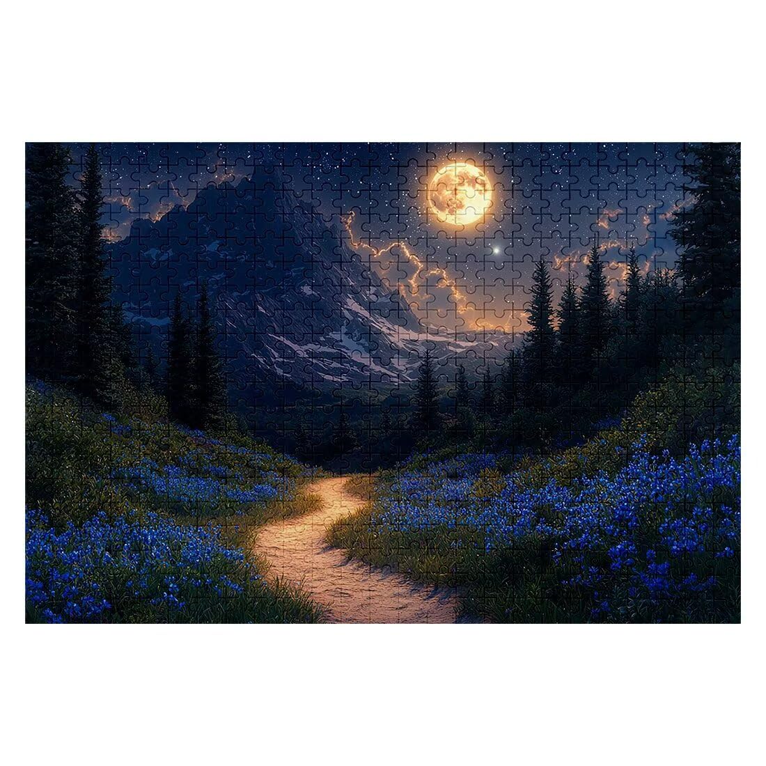 Puzzle 5000 sztuk krajobrazy puzzle księżyc wymiary 156 x 105 cm puzzle dla dorosłych kreatywna rozrywka, śmieszne klasyczne puzzle zabawki edukacyjne oryginalne prezenty dla kobiet E-15