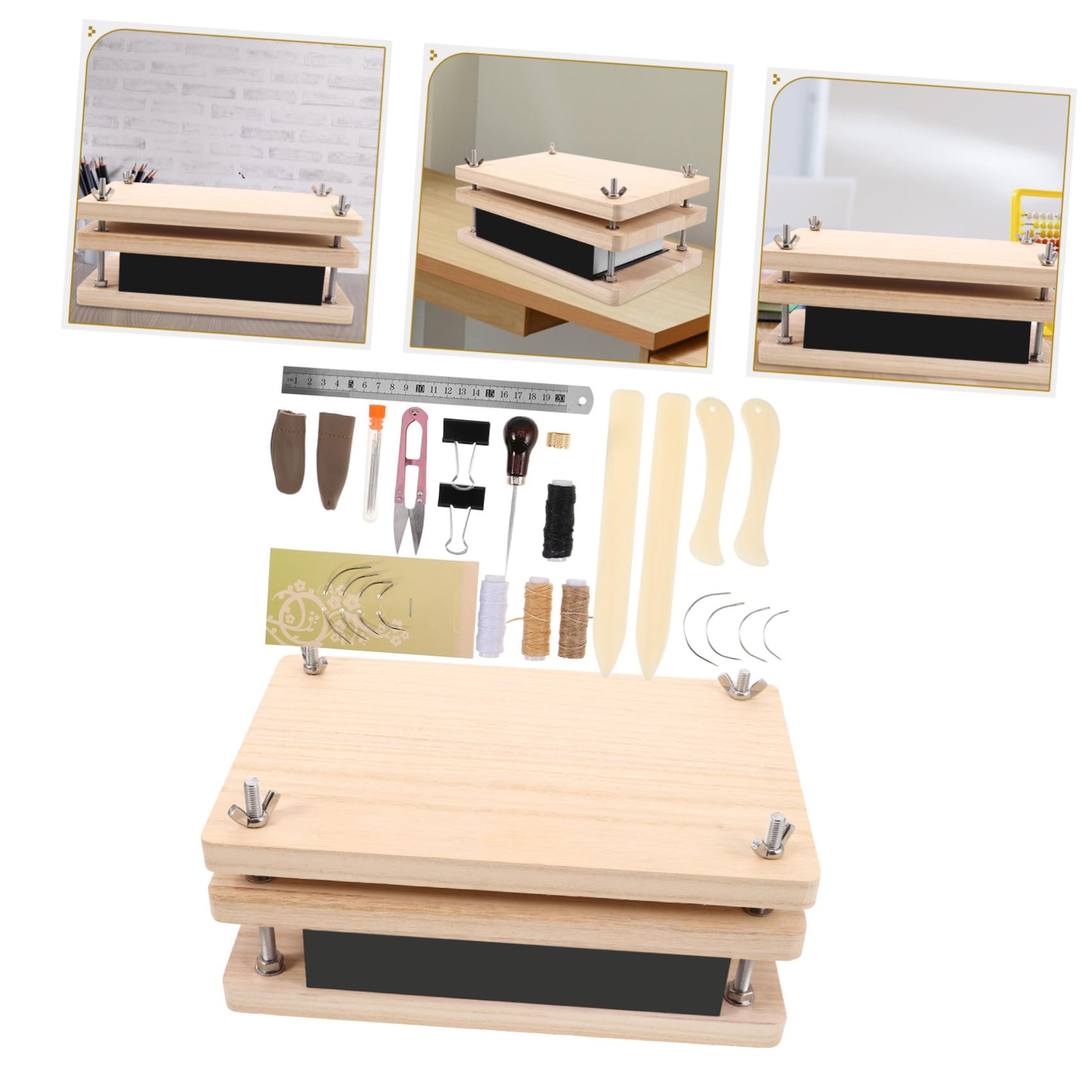 Kit de Encuadernación Libros de Madera de Principiantes DIY