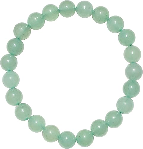 Zenergy Gems - Pulsera cargada de energía con cuentas de cristal natural de 016 pulgadas y cristal de selenita marroquí incluido