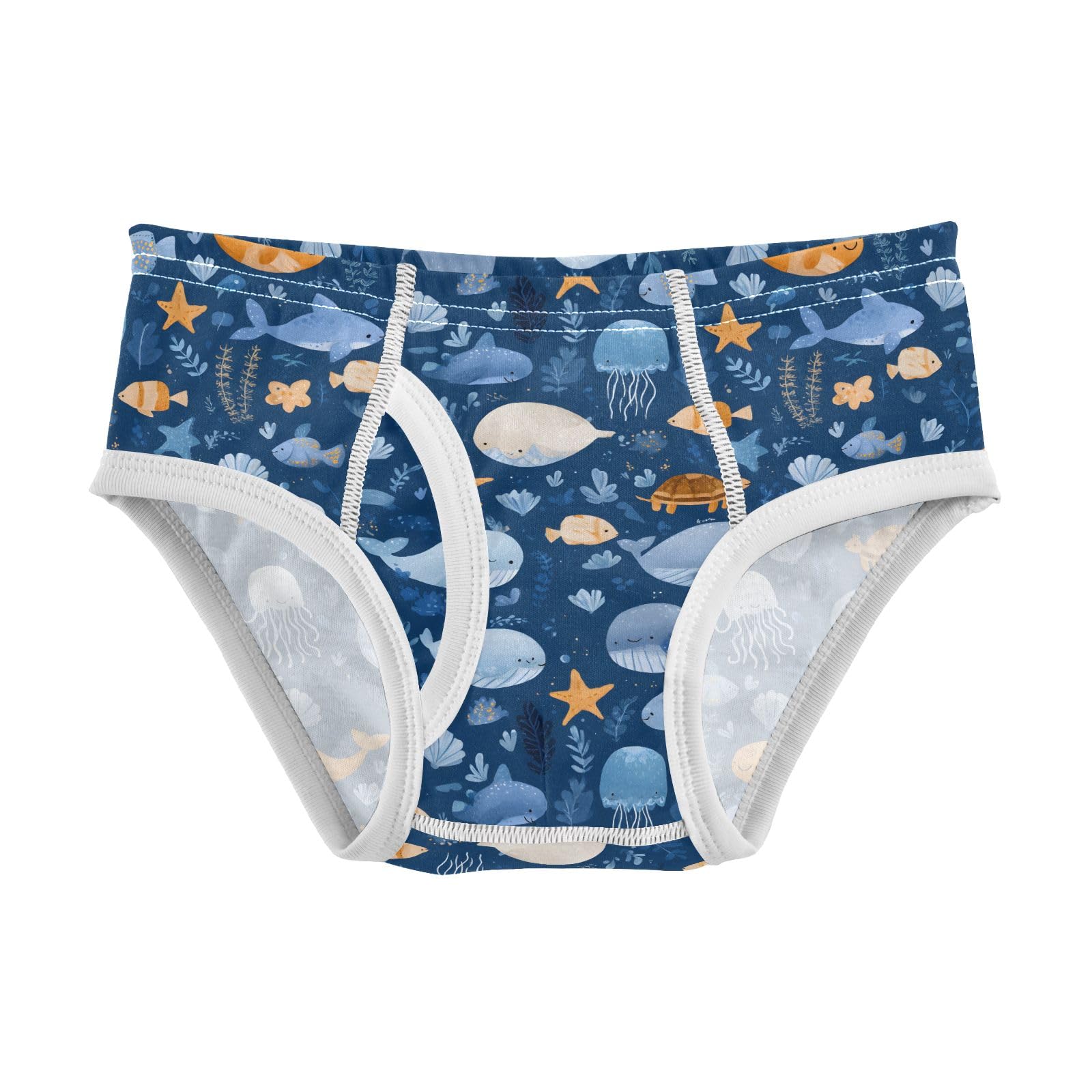 senya Baby Toddler Boys Underwear Kids Exclusive Boxer Briefs Comfort 2T Whale Jellyfish Seaweed