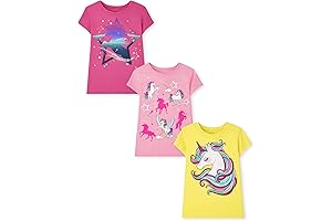 Marvel Marvel Girl's Unicorn Short Sleeve Graphic T-Shirts, Multipacks