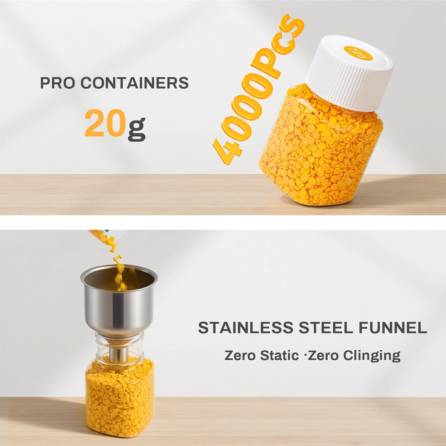 80 Slots Diamond Painting Storage Containers, Bead Organizer for Diamond Art Accessories, Clear Plastic Storage Boxes with Foam Base and Label Stickers for Beads Seeds Rhinestones (2 Pack)