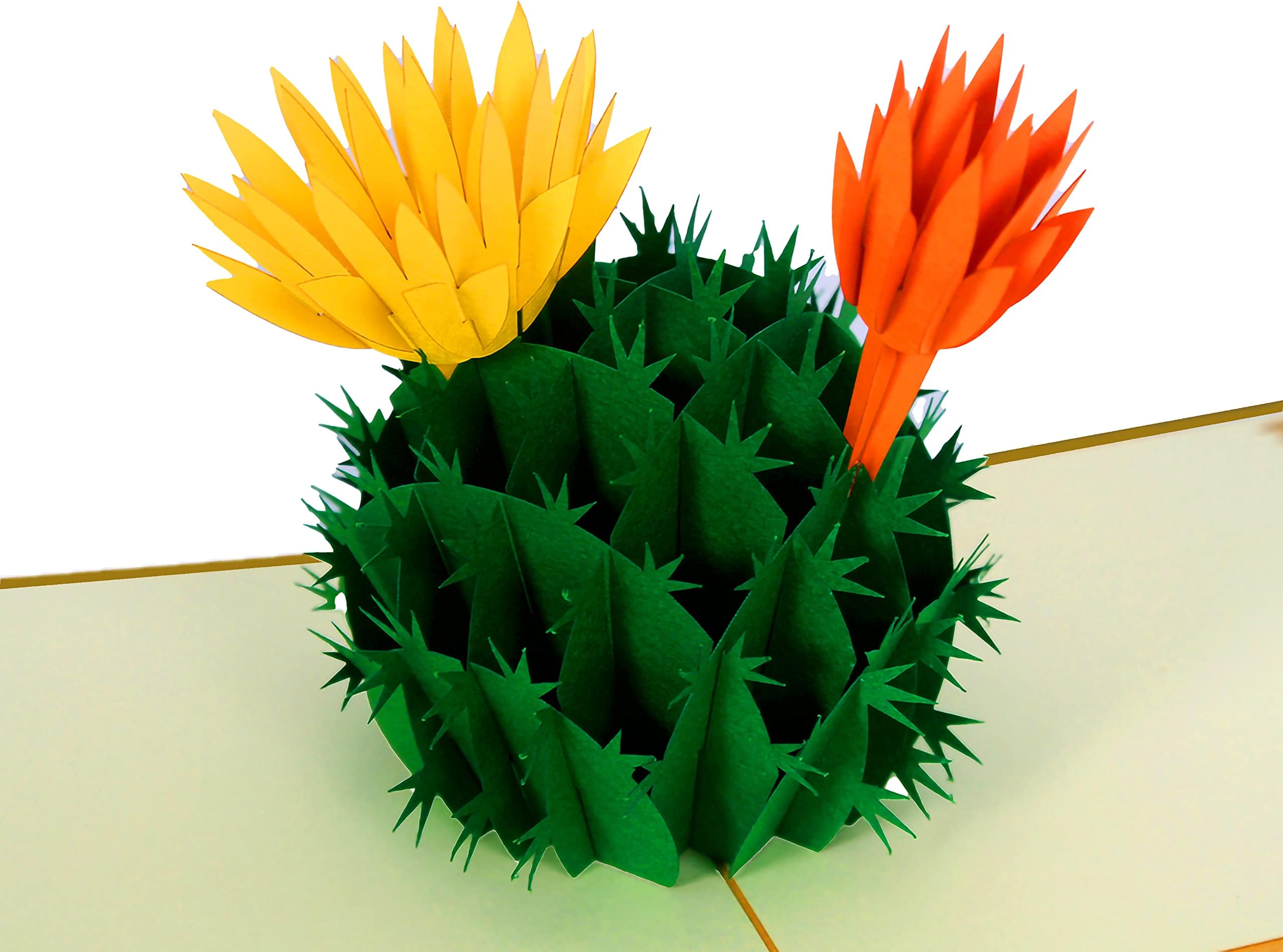 CUTPOPUP Birthday Card Pop Up, Mother's Day, 3D Greeting, Thank You Card (Cactus Flower)