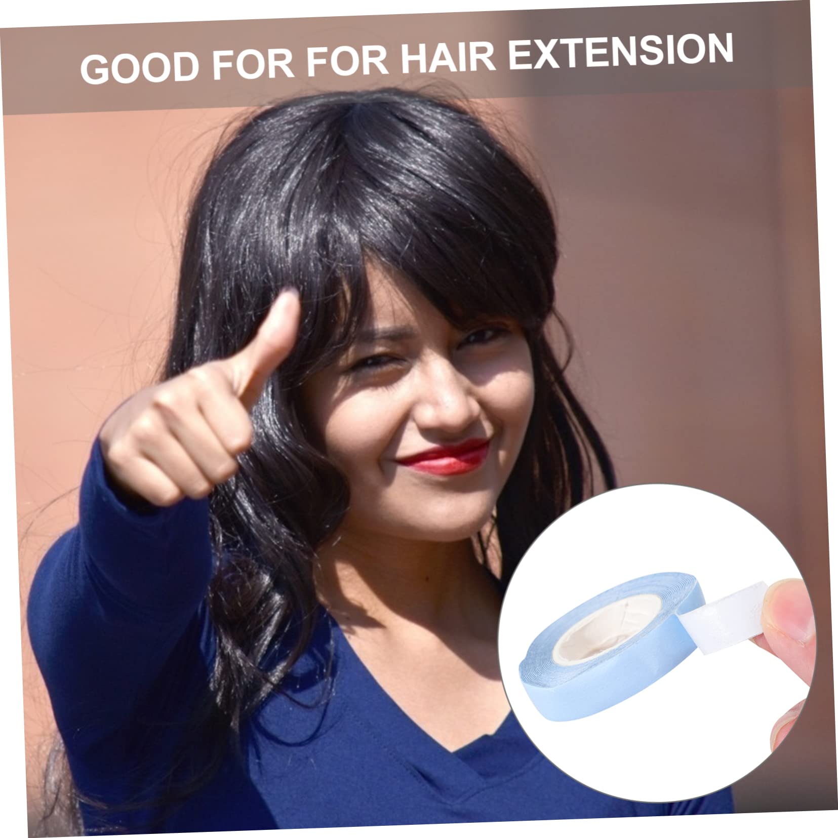Balacoo 2 Rolls Double-Sided Adhesive Tape for Wigs Lace Tape -Safe Hair Extension Glue
