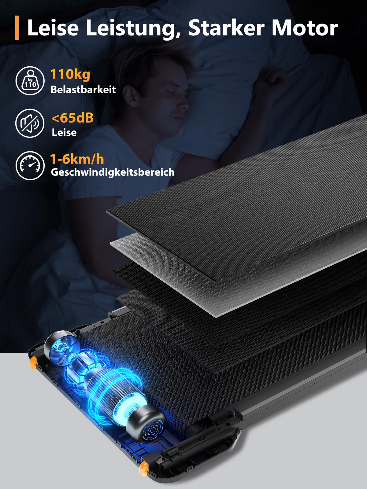 WalkingPad by KingSmith Z1, P1, A1 Pro, Z3 H+, G1 Walking-Pad Laufband für Zuhause Büro klappbar (je nach Modell: bis zu 136kg Tragkraft, 12km/h; alle Modelle: LED-Display, App, Keine Montage nötig)