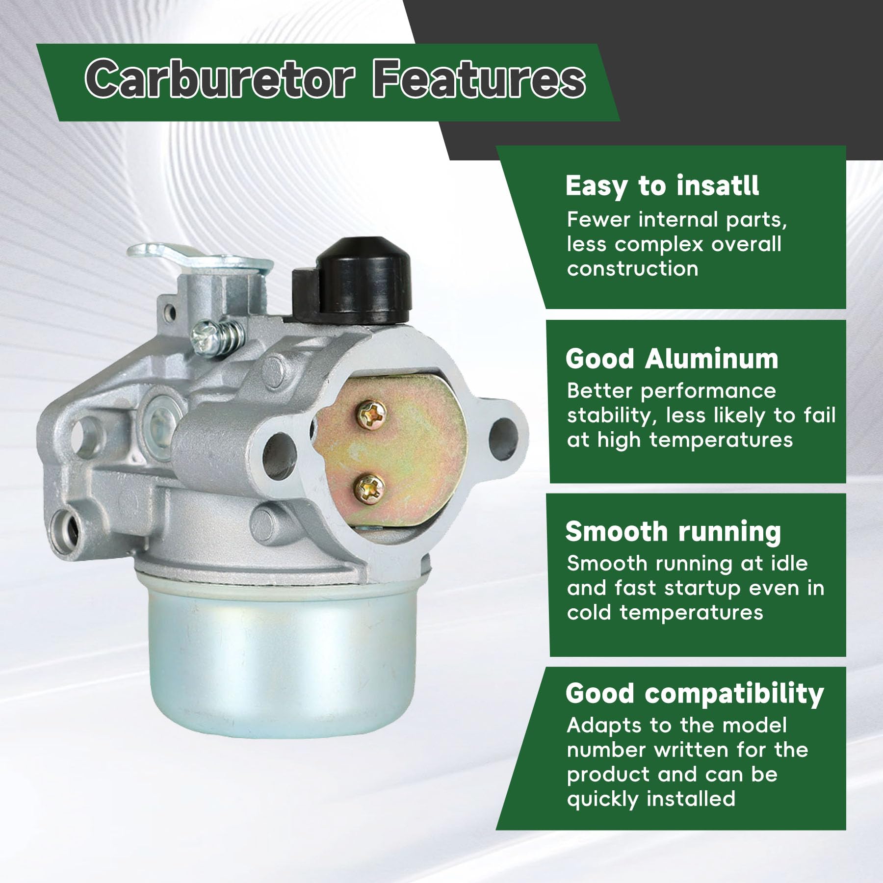 ALL-CARB Carburatore per carburatore John Deere AM125355 LT133 LT150 LT155 LTR155 GS30