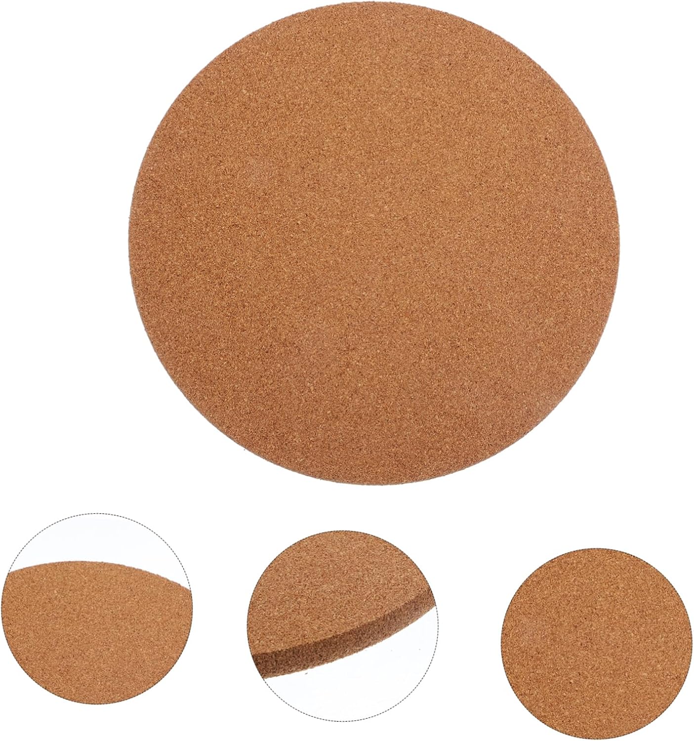 5pcs Cork Coasters Round Coasters for Cups Heat Insulated Non-Slip Drink Holders Kitchen Accessories