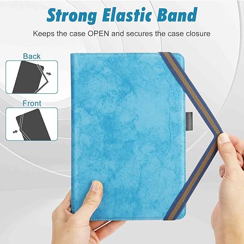 Miniatura 18 de UrbanX Funda universal para tablet de 7 a 8 pulgadas, funda protectora para tableta Huawei Mate X con pantalla táctil, con banda de fijación Negro