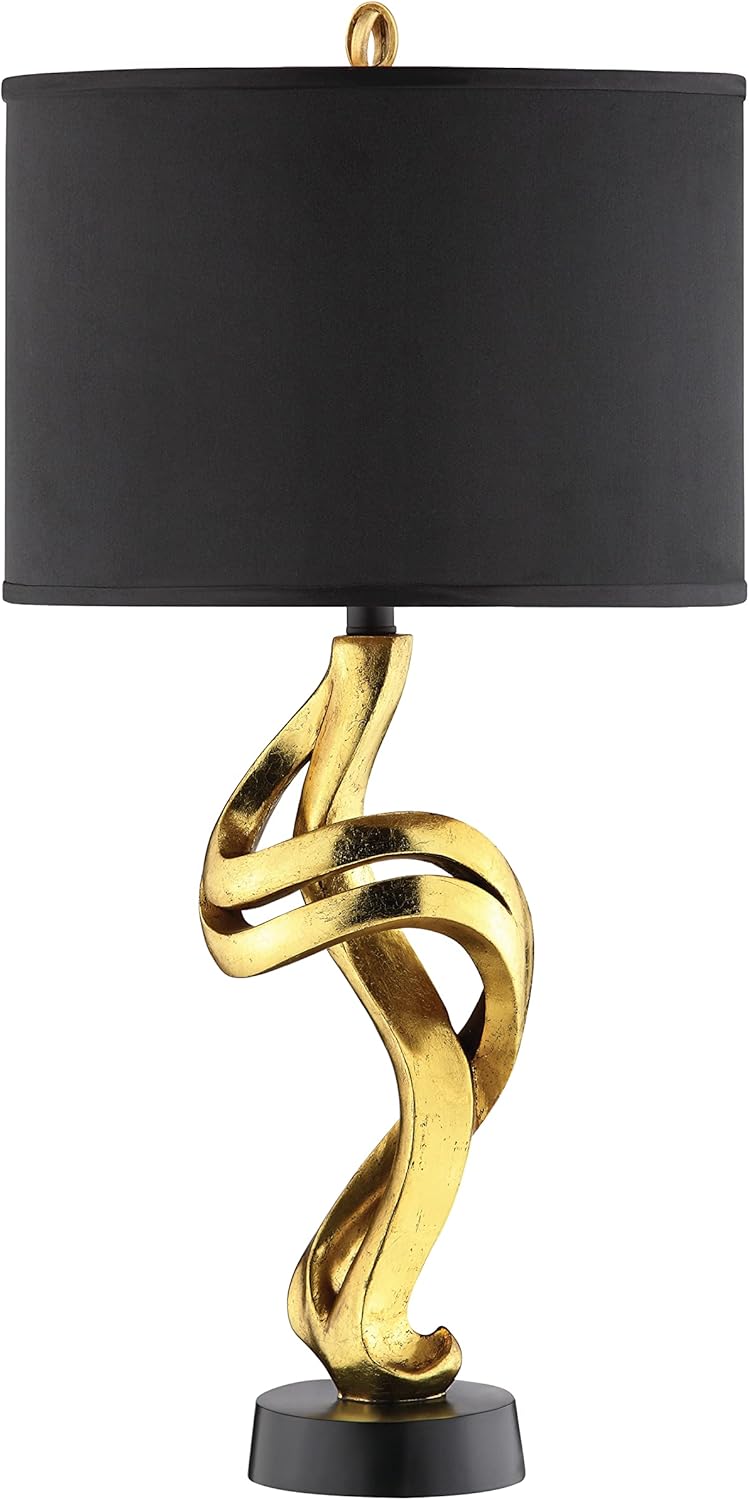 Stein World 99809 Belle Resin Table Lamp, 15" x 29.88", Gold/Black