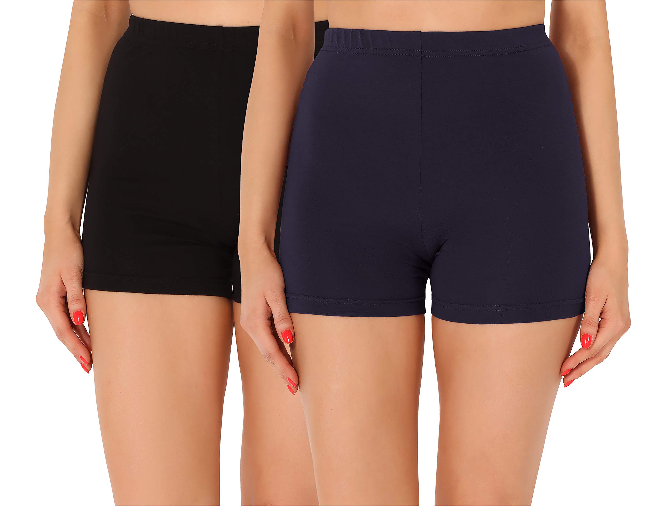 Merry Style Damen Shorts Radlerhose Bequeme und atmungsaktiv Unterhose Hotpants Damen Kurze Hose Boxershorts für Sommer Radlerhose Baumwolle MS10-358