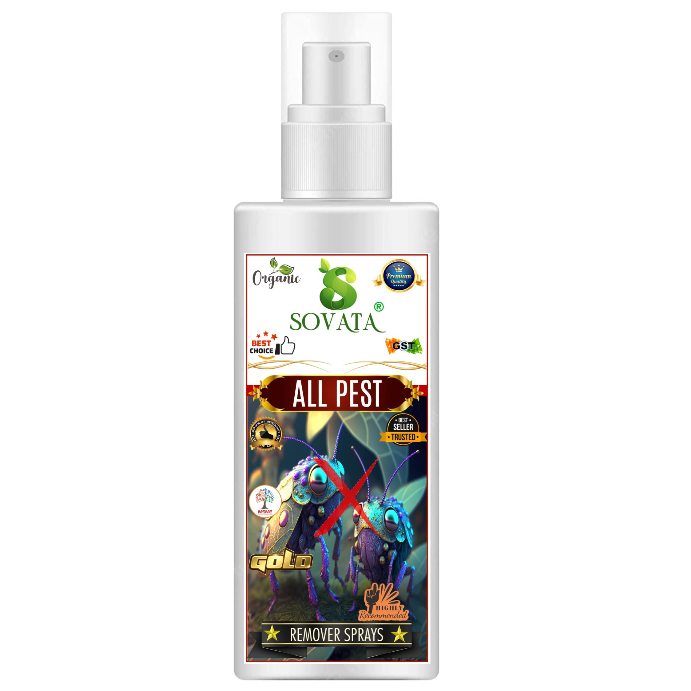 Sovata® All Pest Remover Spray, Essential Organic Liquid Spray for Removing all types of Pests from Plants. (500 ml) (B0D66L2HQP) Amazon Price History, Amazon Price Tracker