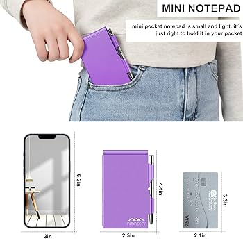 Amazon.co.jp: 金属製小型ノート、ミニメモ帳、小型ポケットメモ