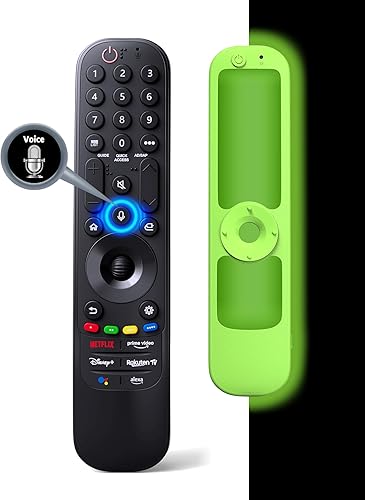 Repuesto mágico para control remoto LG TV con función de voz y puntero, MR22GN para control remoto LG Magic con cubierta protectora luminosa (verde)