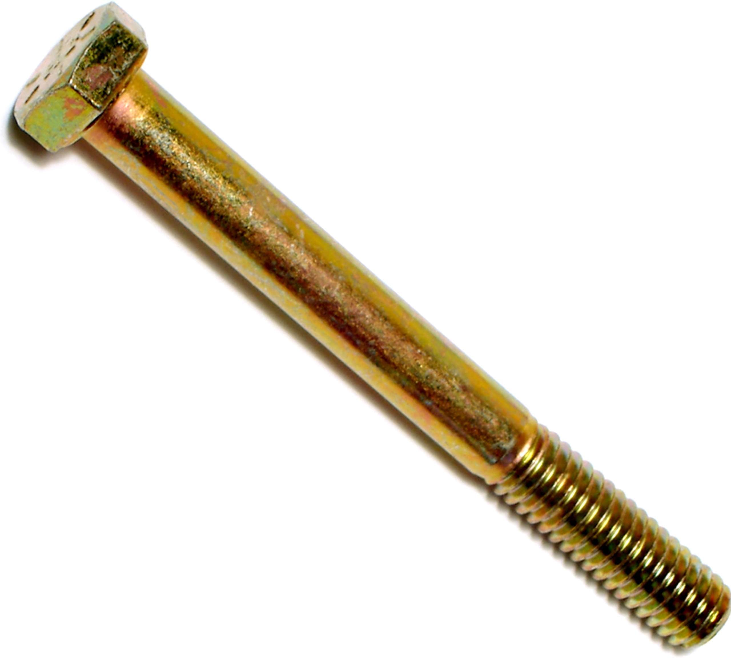 Hard-To-Find Fastener Grade 8 Hex Cap Coarse Large Bolts, Bulk Pack, Steel Hex Bolts for Construction, Home Improvement, 5/16-18 x 3, Pack of 50