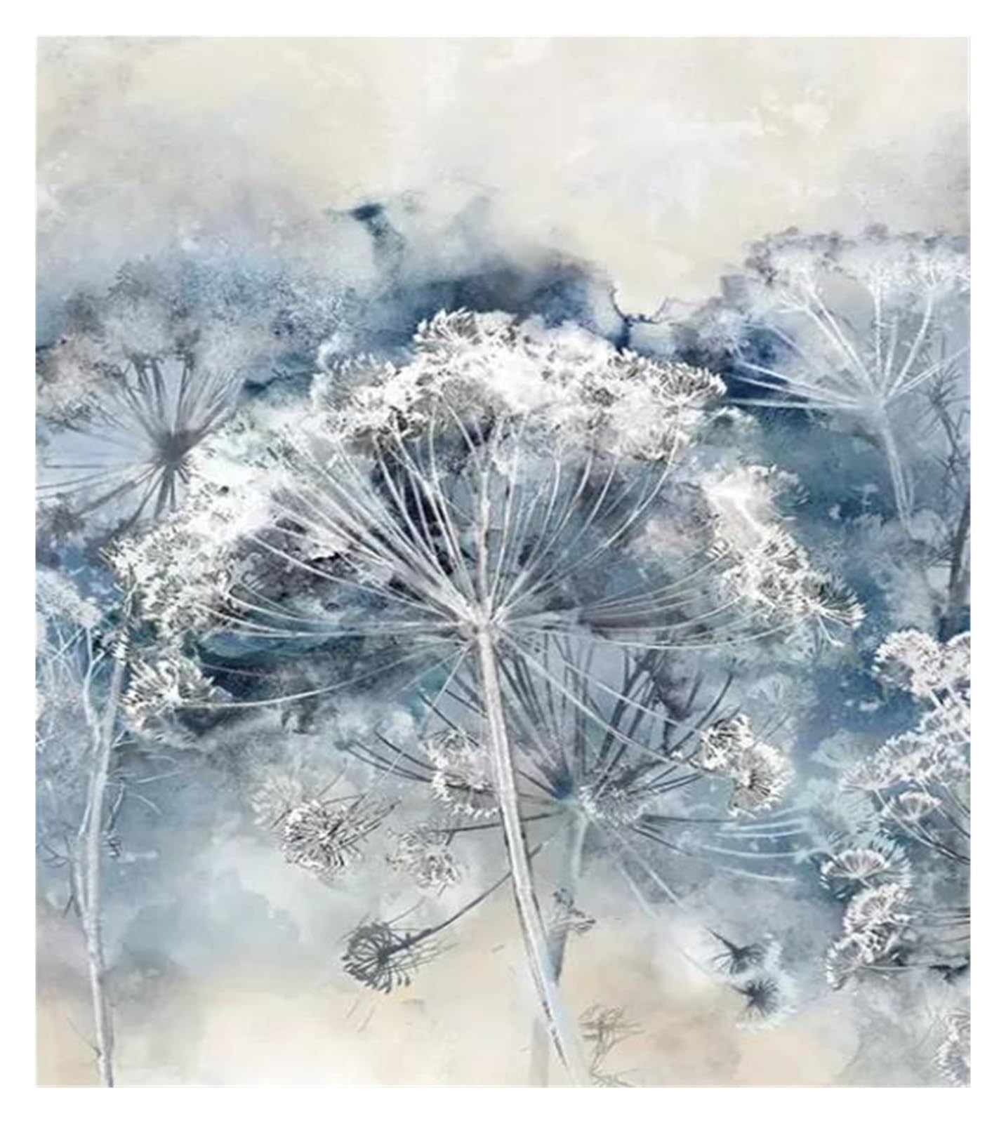 Peinture affiche et impression modernes sur toile fleur bleue décoration maison XENITE