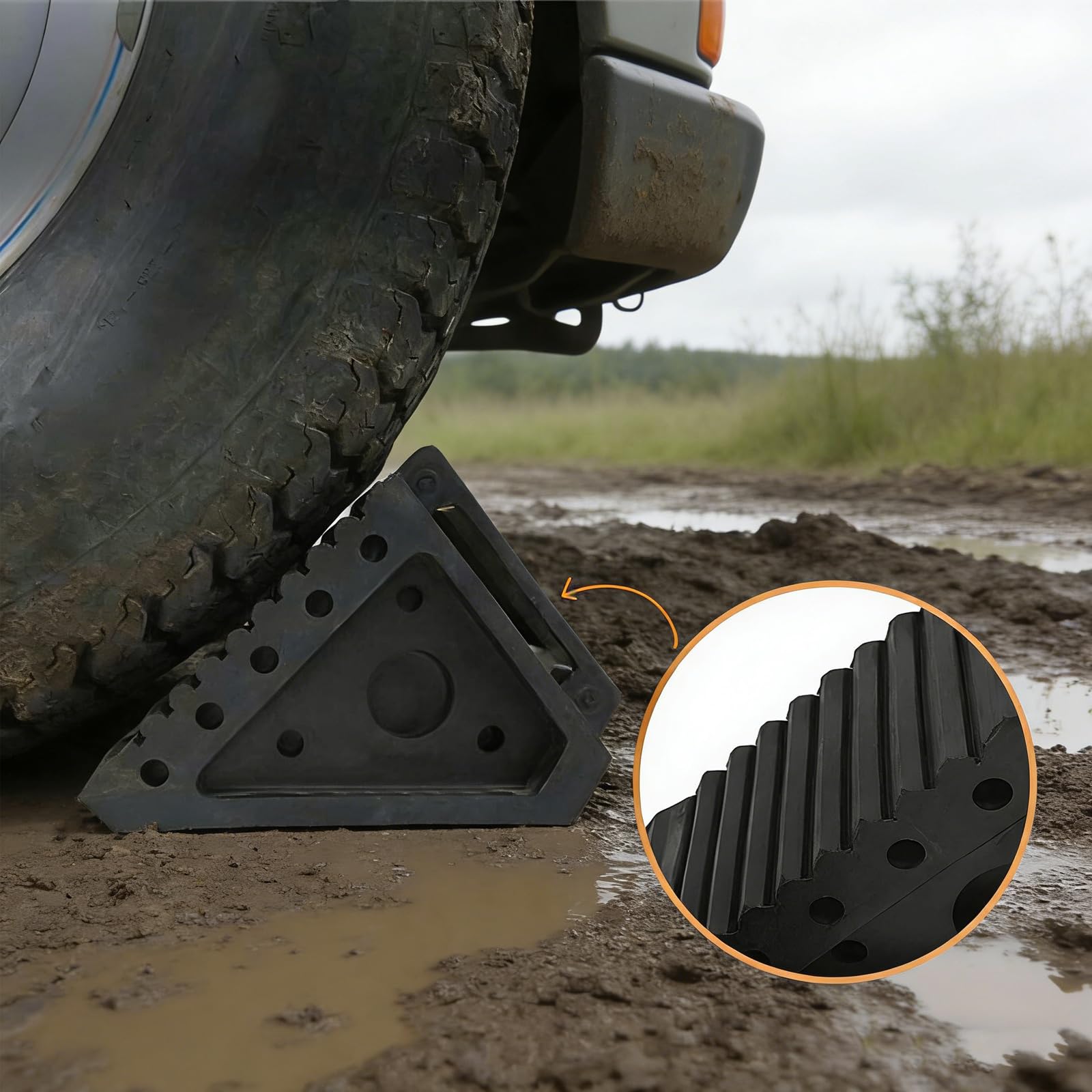 6 almohadillas de nivelación para vehículos Abs para caravanas, remolques y autocaravanas con cuñas ligeras con gran capacidad de carga
