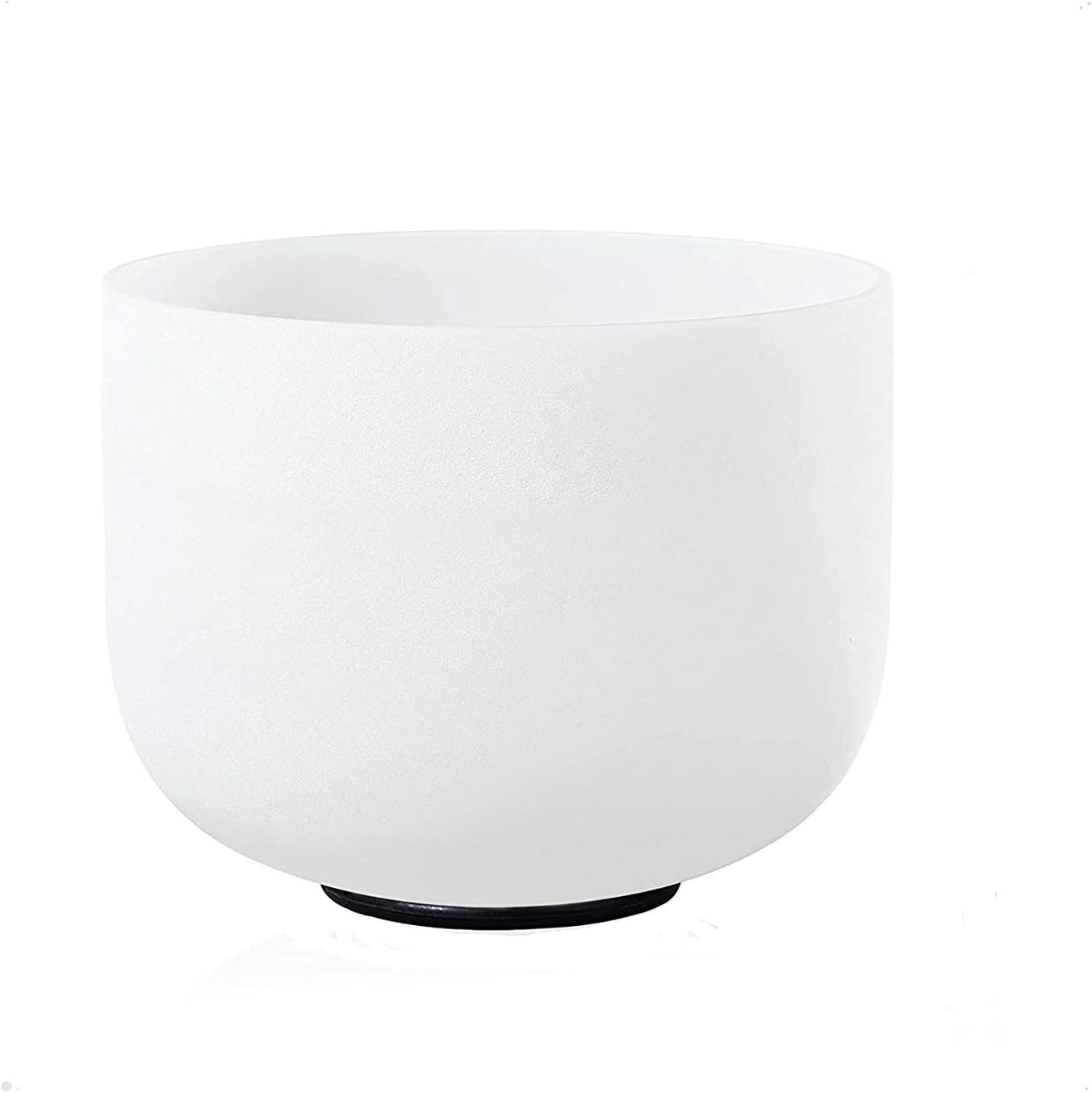 FMTY 10inch Crystal Singing Bowl WHITE B Note Crown Chakra with soft carrying case and Singing Mindfulness, Yoga, Spiritual and Body Healing and Energy Cleansing