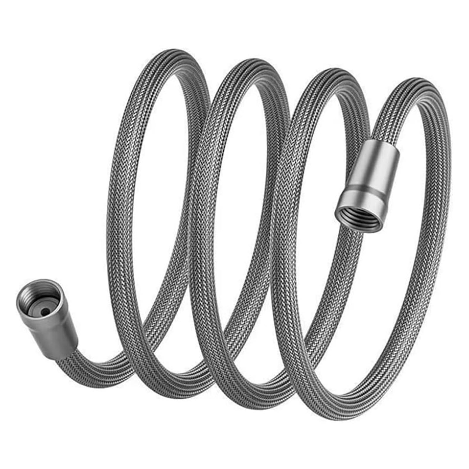 Tubo de ducha de 1,5m, manguera de ducha flexible, conector universal de nailon trenzado