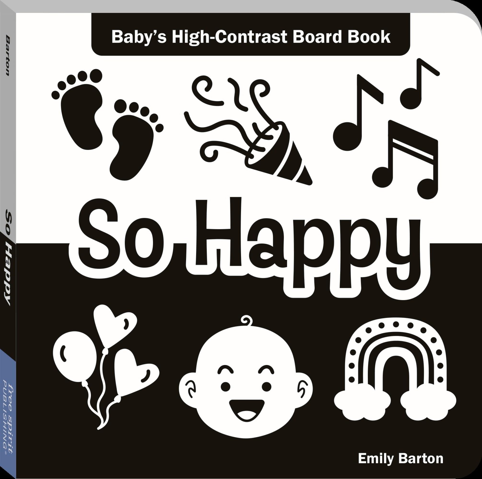 So Happy: Baby's High-Contrast Board Book (Baby's First Moments)