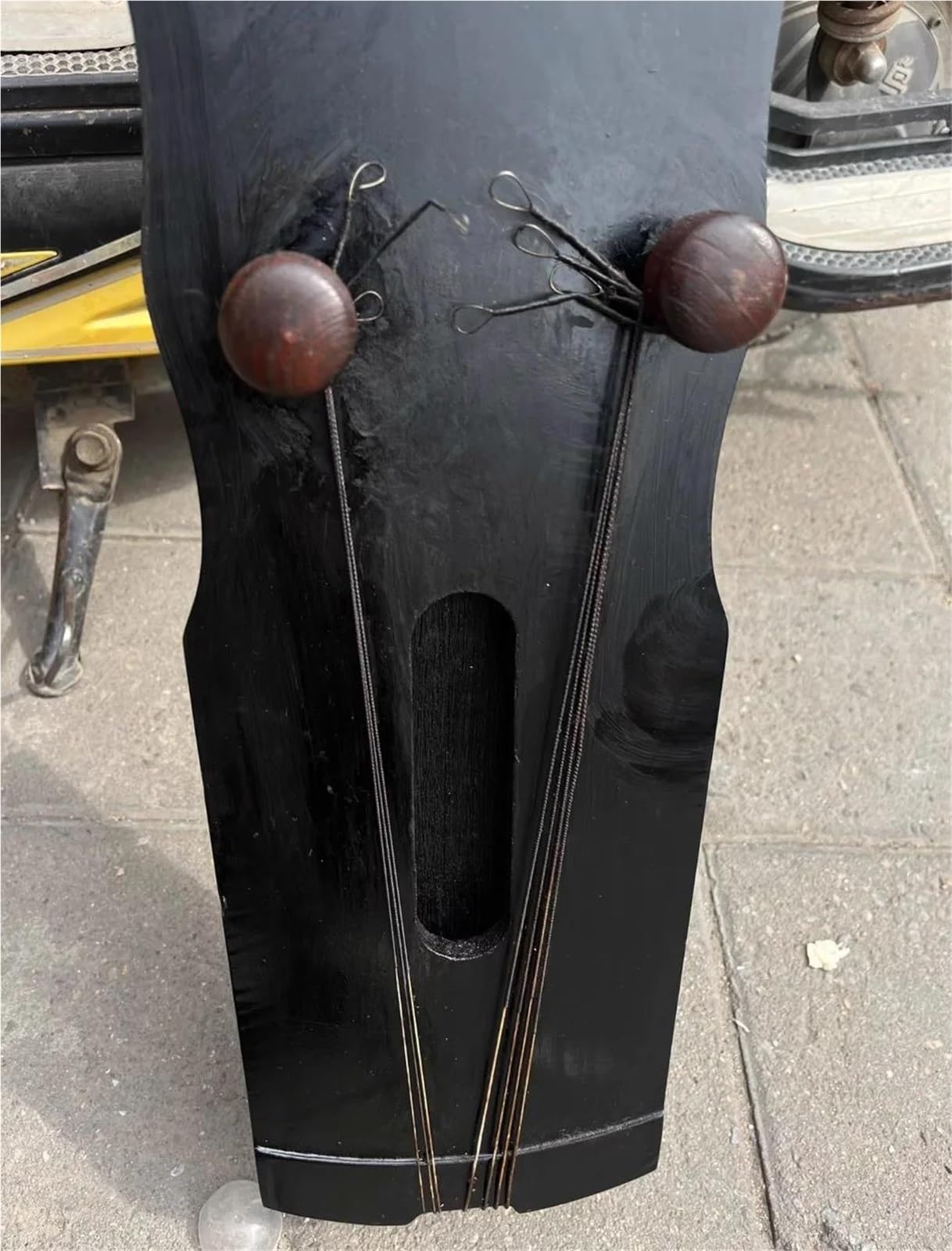 Ręcznie Robiony Hebanowy Guqin Tradycyjny Instrument Strunowy Guqin (chińska Cytra)