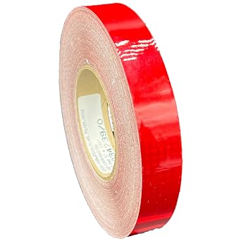 Oralite 1"" Inch Red Reflective Tape V82 900+ Candelas Reflexite Orafol Prismatic Single Layer 1"" x 20', V82_1in-Red-5002