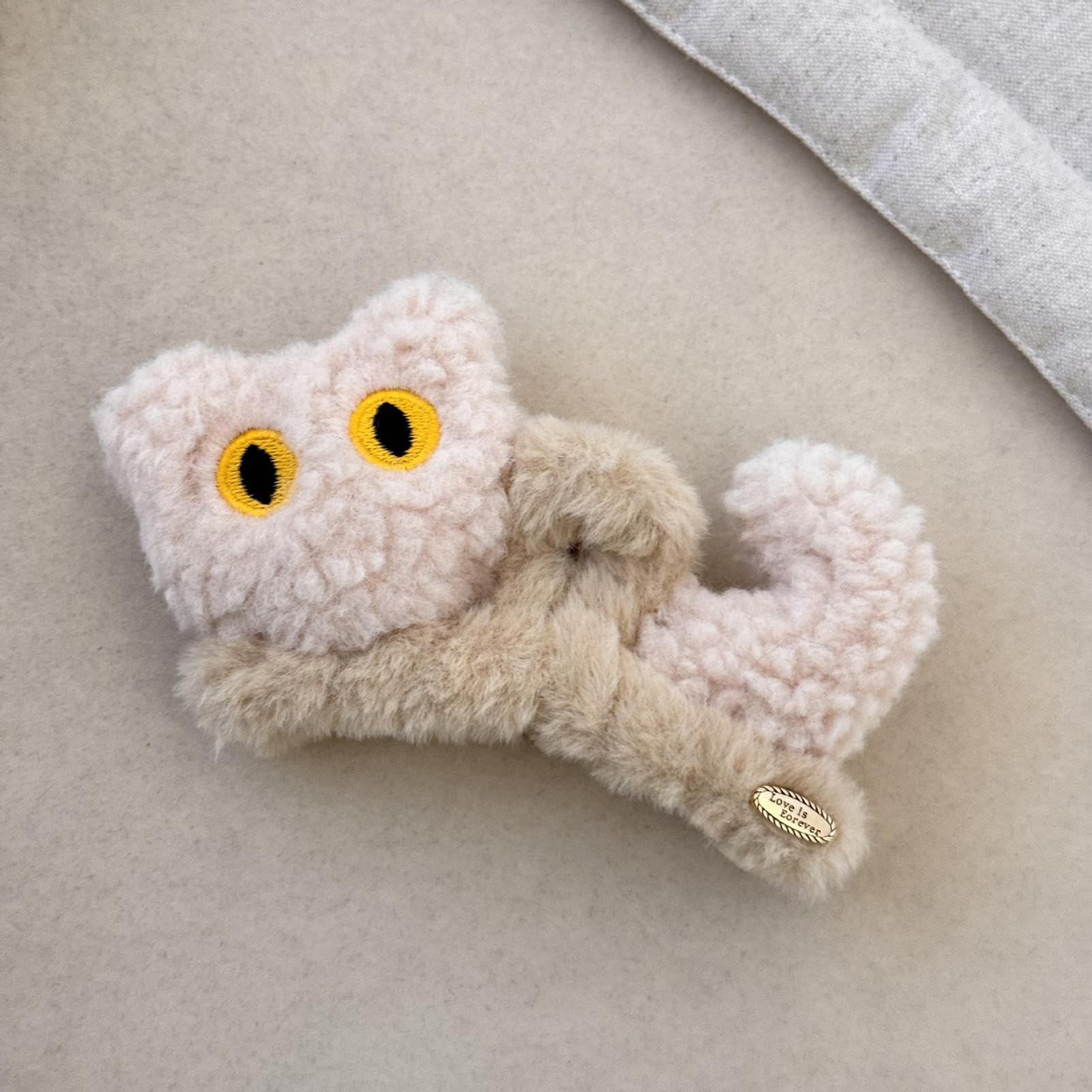 Amazon.co.jp: ヘアクリップ ヘアアクセサリー 猫ぬいぐるみ 黒猫 白猫 