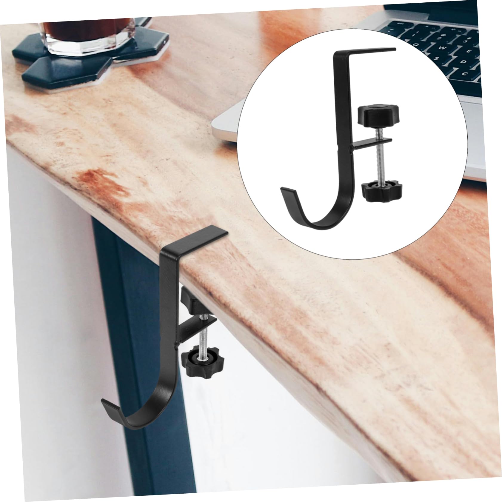 GALPADA 5pcs Adjustable Desk Hook Multi-Function Purse Hanger Bag Holder for Table and Wall