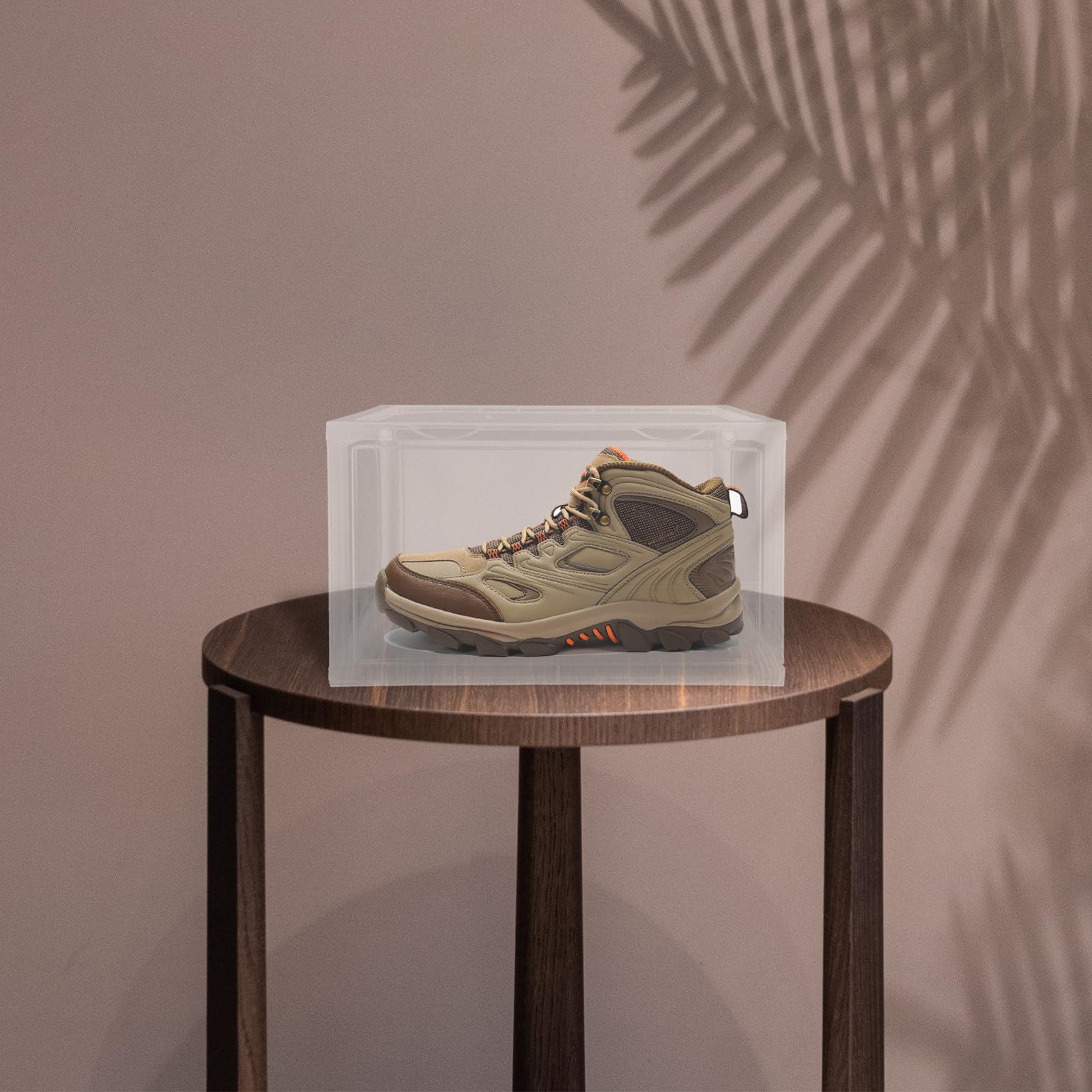 Caja Transparente para Guardar Zapatos Apilable de Acrílico con Puerta Lateral Magnética, Organizador Rígido Versátil para Zapatillas en Hogares y Oficinas