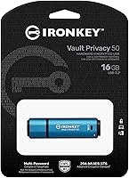 Vista 3 de Kingston IronKey Vault Privacy 50 16GB USB cifrado FIPS 197 AES-256bit Protección contra ataques BadUSB Opciones de contraseña múltiple
