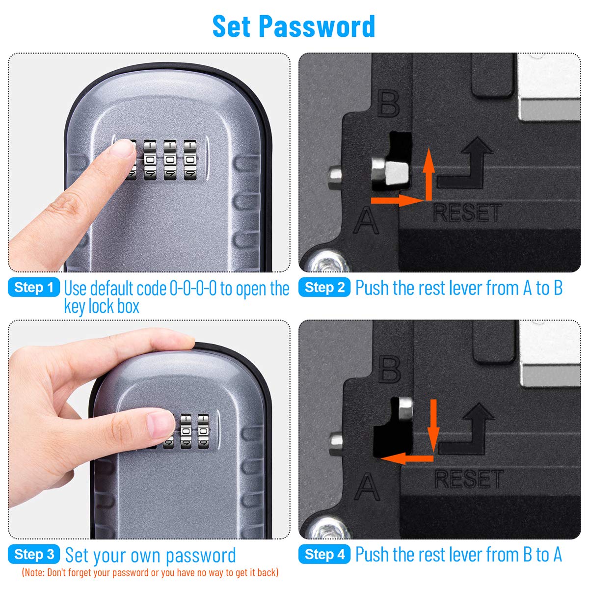 Cassaforte Chiavi Esterna 4 Cifre - Anti Ruggine Per Casa, Ufficio E Viaggi Con Combinazione Numerica - Foto 10