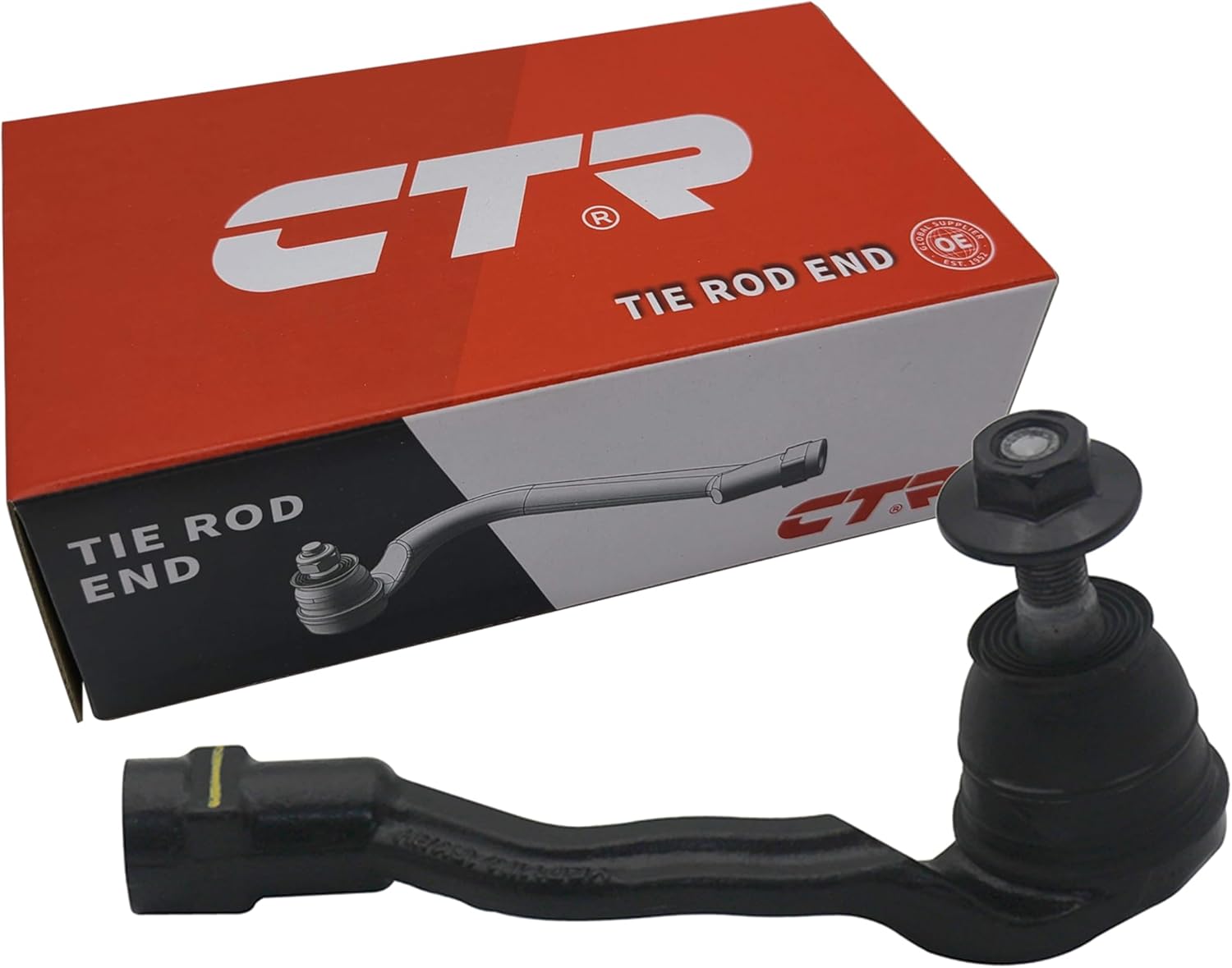 CTR CE0354R [OE Supplier] Front Right Outer, Right Outer Tie Rod End Compatible with GENESIS, KIA Vehicles - Replaces 56825J5000, 56825-J5300,