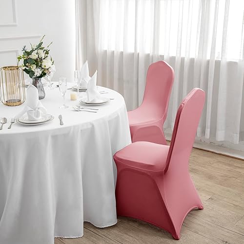 Vista 67 de Funda de elastano para silla, 12 unidades, fundas para silla, fundas para sillas de sala de estar, funda extraíble lavable y elástica para silla