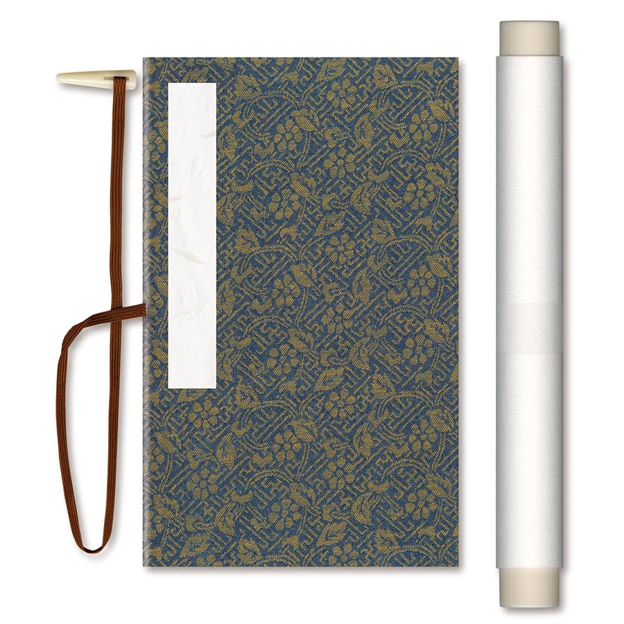 Amazon.co.jp: 手作りキット 巻物 makimono 紗綾形 濃藍 KT150