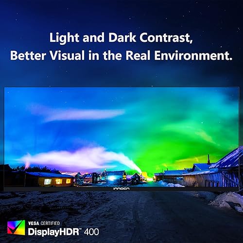 Miniatura 2 de INNOCN Monitor de PC ultraancho WQHD 3440 x 1440p de 34 pulgadas USB C, HDMI 2.0, DP 1.4, concentrador USB, PIPPBP, altavoz incorporado, altura