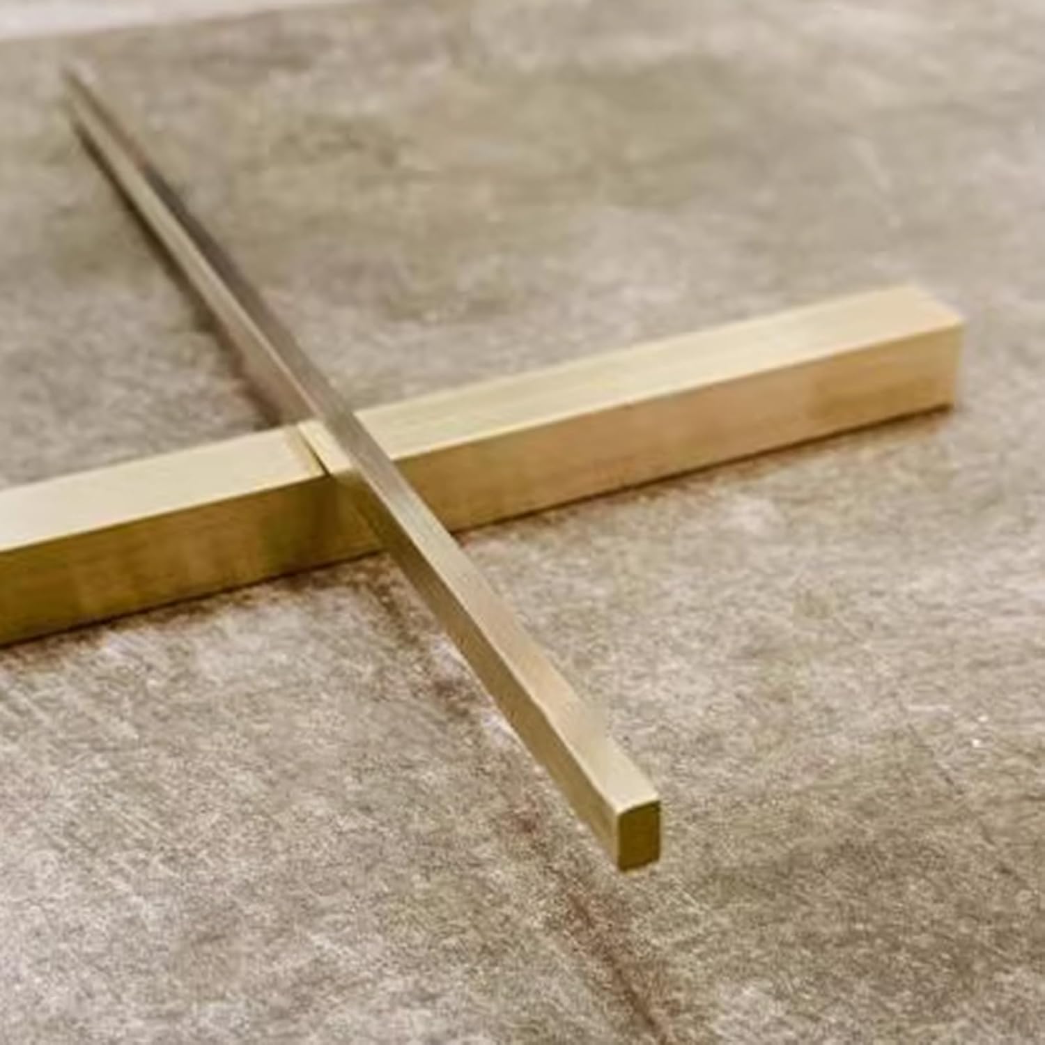 Threshold Strip Brushed Brass Transition Strip for Doorways, Durable Edge Protector for Flat Floor,Cover Bar Wood to Tile, Edging Trim Strips for Wall(0.3cm(0.12") x 0.5cm(0.2"))
