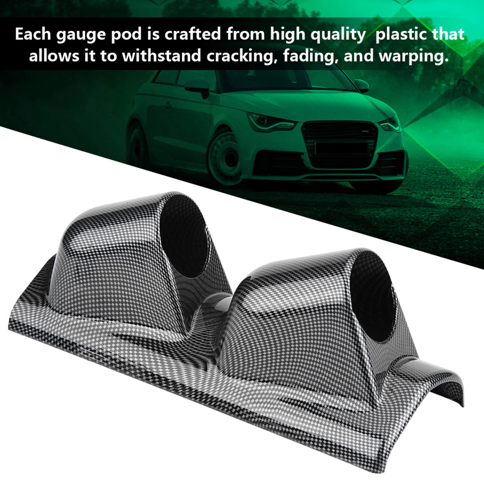 Support De Jauge Voiture 52mm Pour Montant A – Fixation Facile, Idéal Pour Compteurs Additionnels - 3