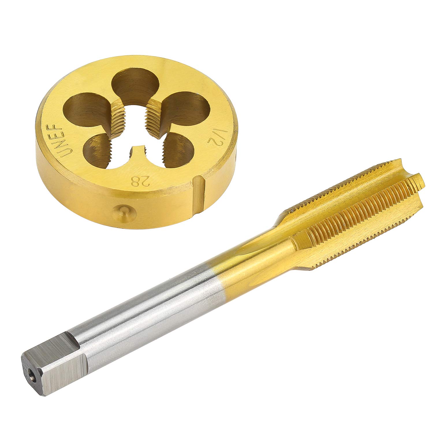 1/2" - 28 UNEF Right Hand Thread Titanium Coated Tap and Die Set — Amazon image 6