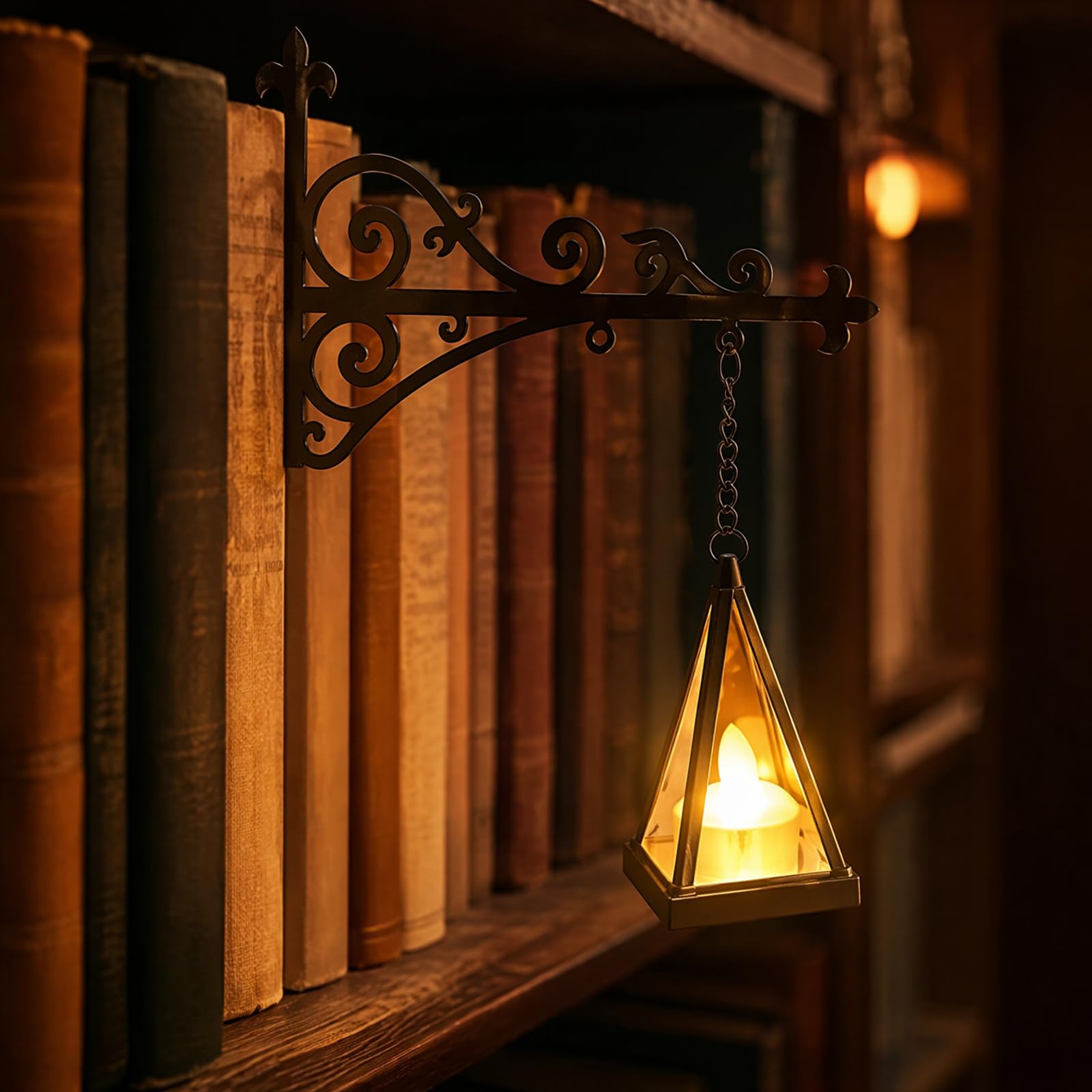 Bookshelf Lantern Light Mini LED Book Shelf Lamp Between Books
