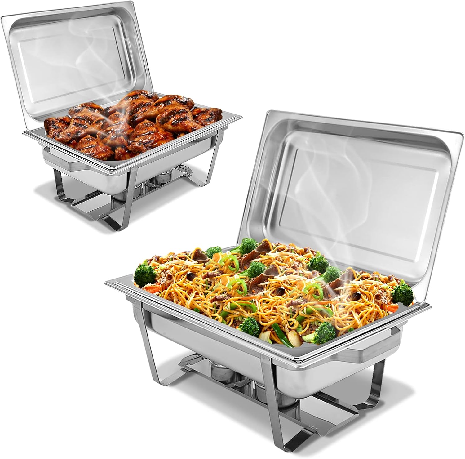 GiantexUK Double Chafing Dish, 9L Stainless Steel Chafer Set with Food