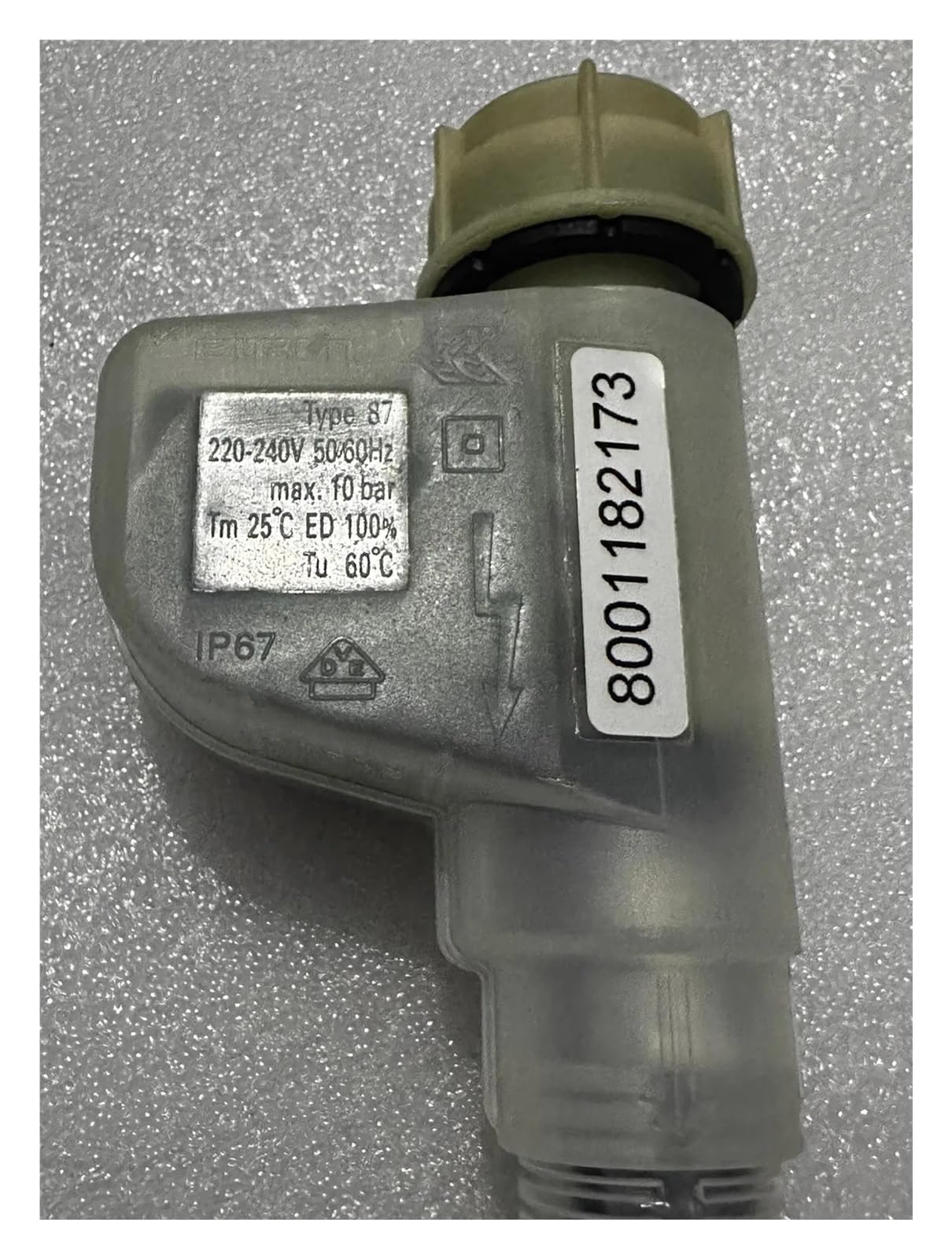 Tubo de entrada de válvula solenoide de entrada de lavavajillas, compatible con Bosch, compatible con Siemens, manguera