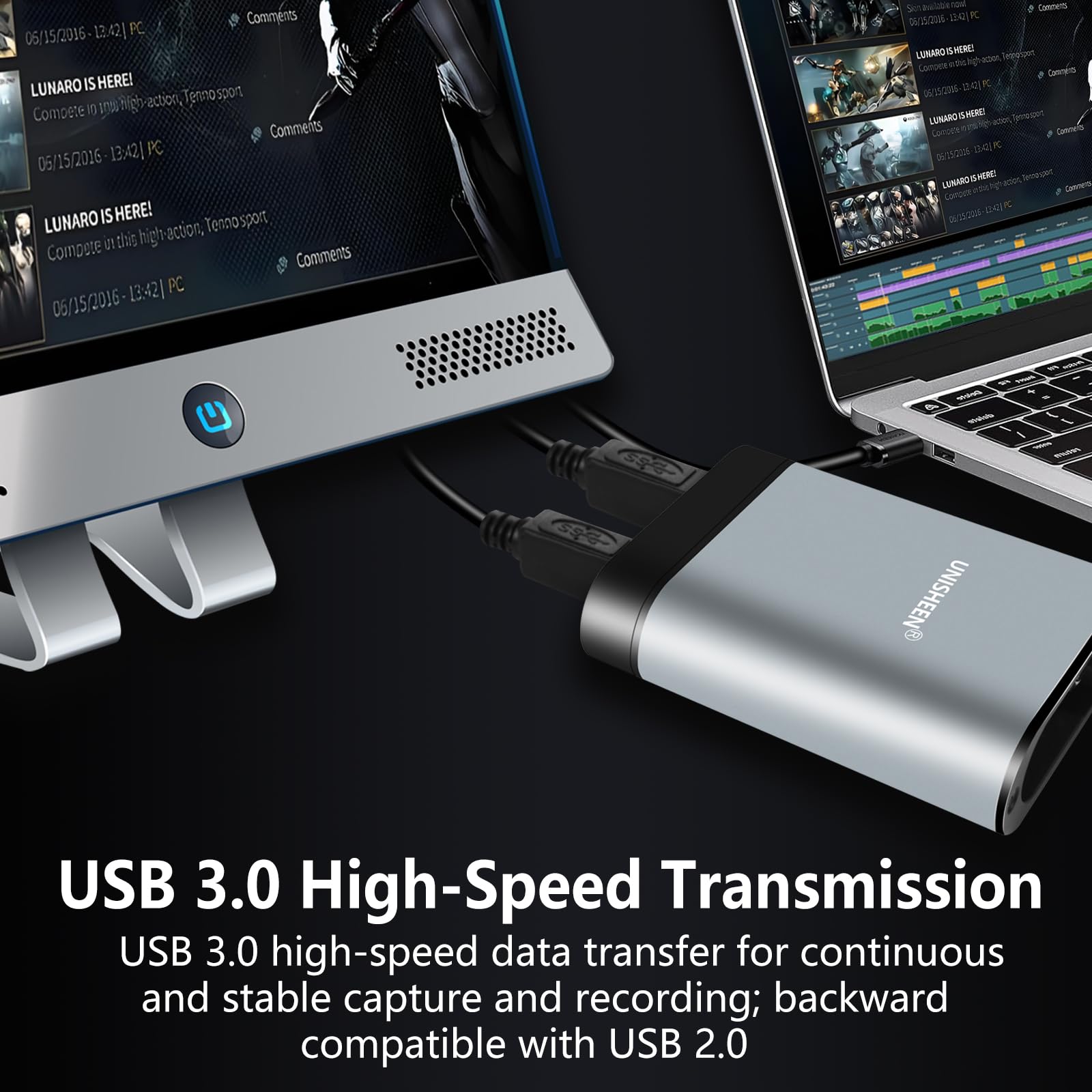 4k HDMI SDI Video Capture Card, 4K30 HDMI to USB 3.0 Capture Card for Streaming Work with Camera/Xbox/PS4/PS5/PC/OBS