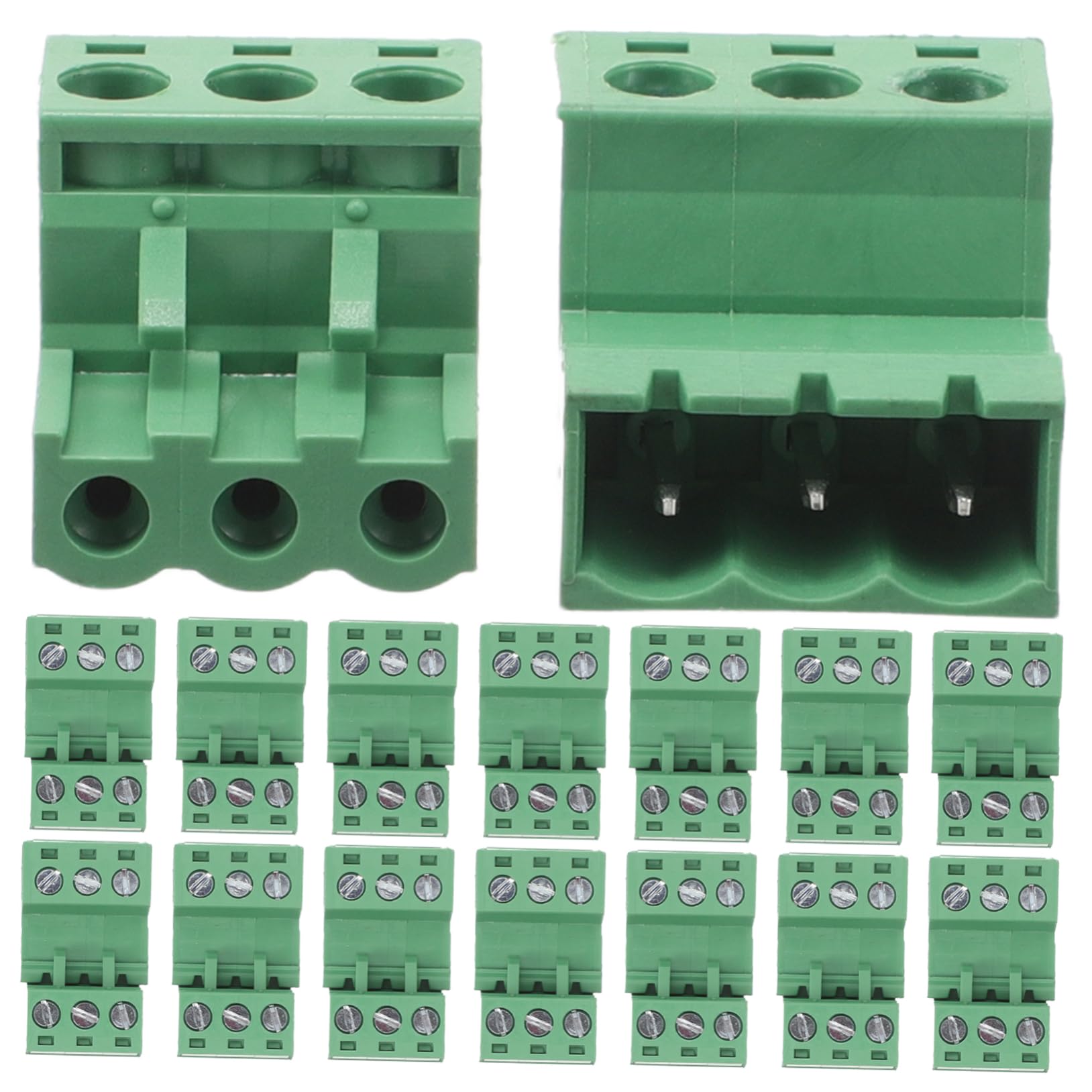 Bloc de barrière électrique PCB vert 5,08 mm Alipis idéal pour simplifier vos circuits - 8