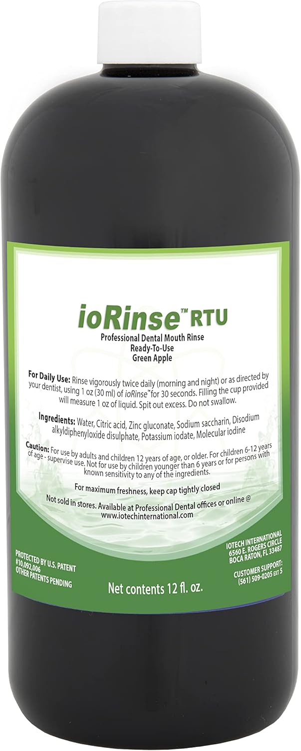 ioRinse RTU ReadytoUse Mouth Rinse Mint Apple 1 Liter Bottle