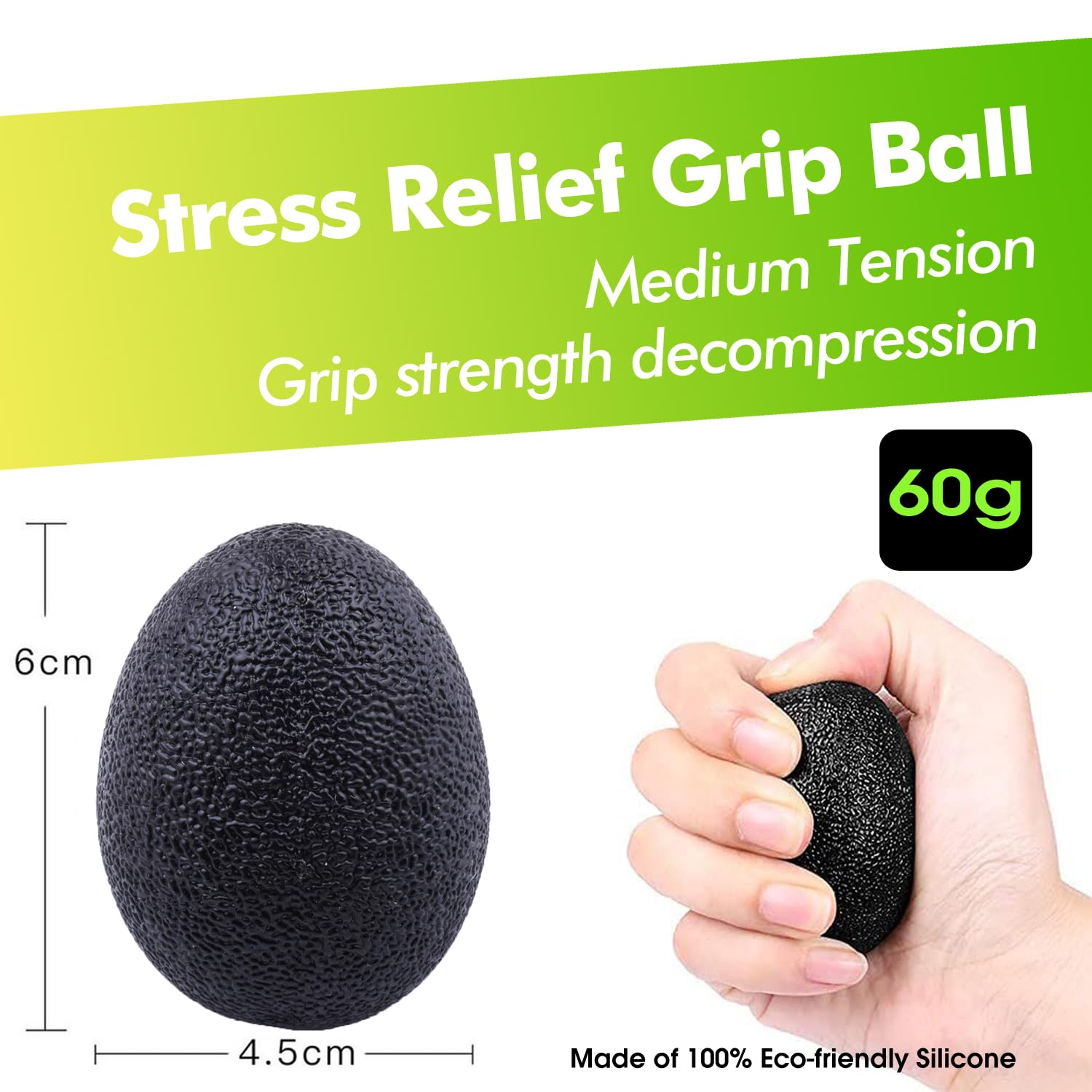 Kit di allenatori per le mani 8 Pack, allenatori per le dita, palla giroscopica, palla antistress, allenatore della presa, allungatore delle dita, fitness delle mani